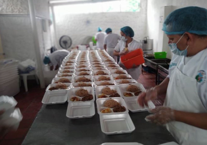 Entrega de alimentos